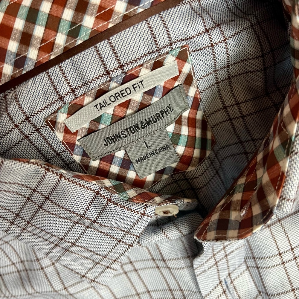 Johnston & Murphy tailored fit long sleeve shirt